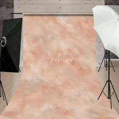Aperturee - Aperturee Elegant Rose Gold and Pink Abstract Brushstroke Sweep Backdrop Modern Metallic Texture for Photography