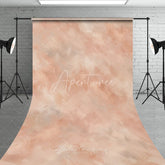 Aperturee - Aperturee Elegant Rose Gold and Pink Abstract Brushstroke Sweep Backdrop Modern Metallic Texture for Photography