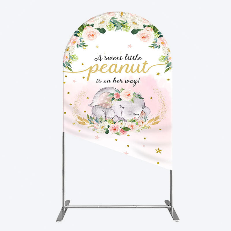 Aperturee - Aperturee Elephant Sweet Peanut Is On Her Way Arch Backdrop