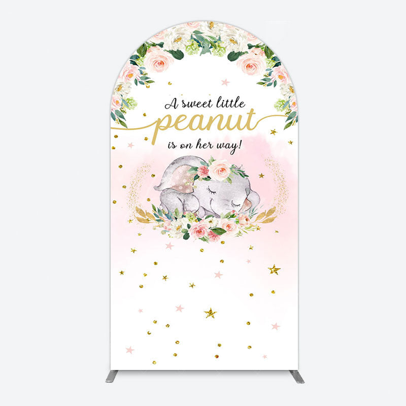 Aperturee - Aperturee Elephant Sweet Peanut Is On Her Way Arch Backdrop
