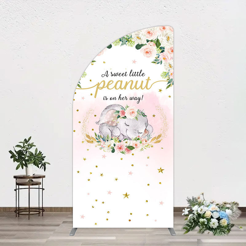 Aperturee - Aperturee Elephant Sweet Peanut Is On Her Way Half Moon Arch Backdrop