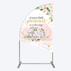 Aperturee - Aperturee Elephant Sweet Peanut Is On Her Way Half Moon Arch Backdrop