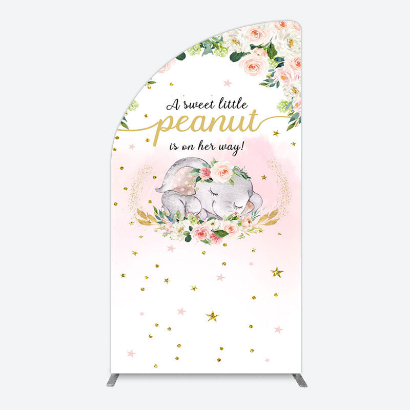Aperturee - Aperturee Elephant Sweet Peanut Is On Her Way Half Moon Arch Backdrop