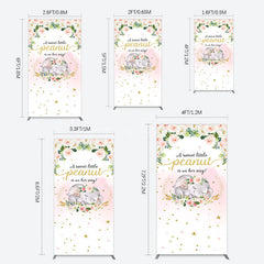 Aperturee - Aperturee Elephant Sweet Peanut Is On Her Way Rectangle Backdrop