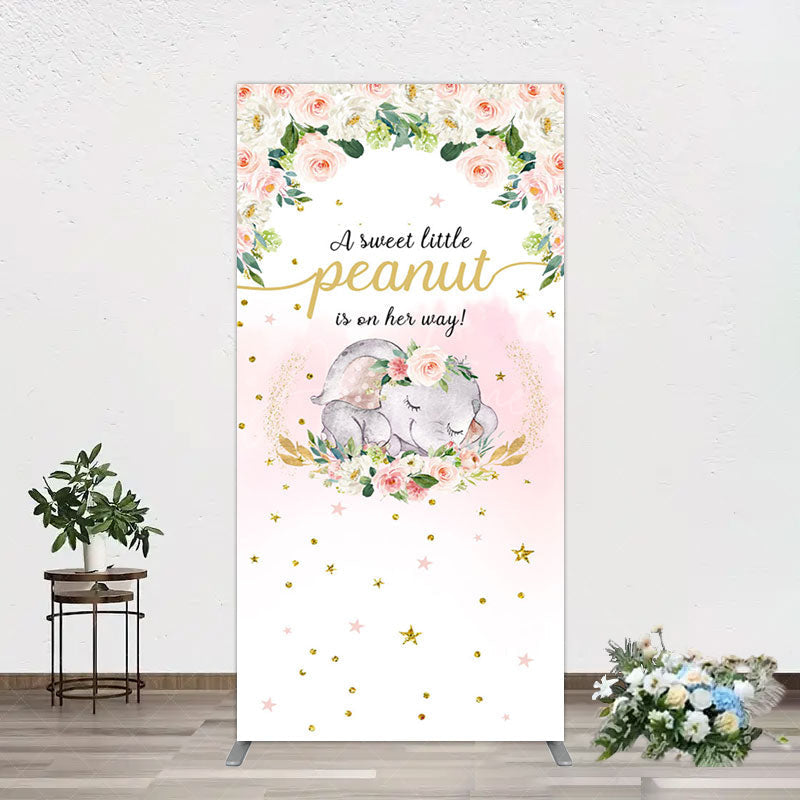 Aperturee - Aperturee Elephant Sweet Peanut Is On Her Way Rectangle Backdrop