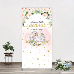 Aperturee - Aperturee Elephant Sweet Peanut Is On Her Way Rectangle Backdrop