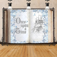 Aperturee - Aperturee Enchanted Fairy Tale Once Upon a Time Backdrop Castle Princess Birthday Party Decor Whimsical Photo Background