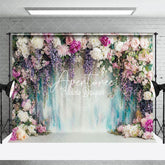 Aperturee - Aperturee Enchanting Spring Flower Photography Fabric Backdrop
