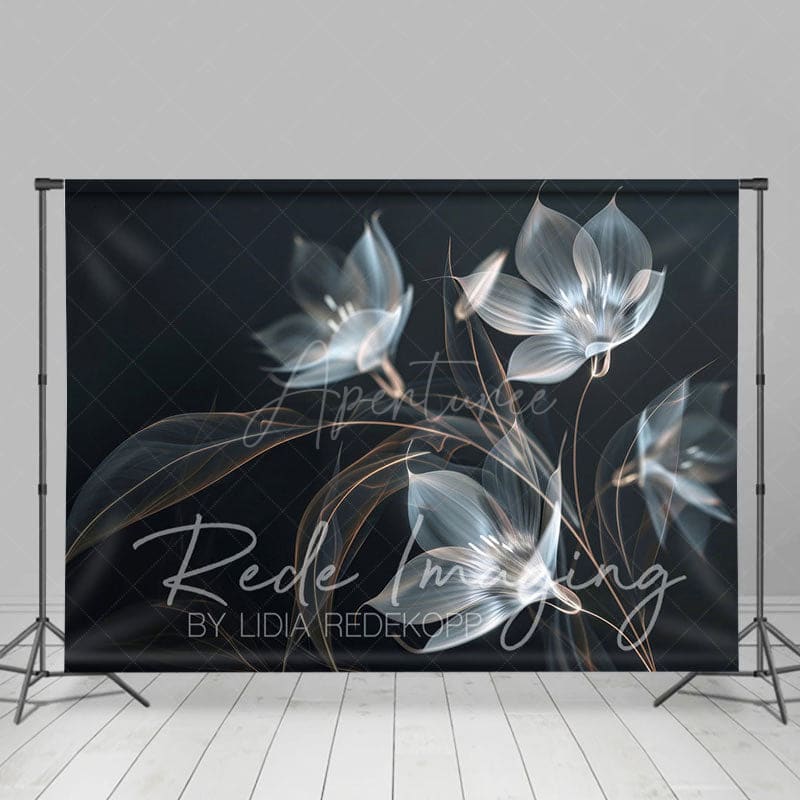 Aperturee - Aperturee Ethereal Elegant Artistic Funky Floral Photo Backdrop