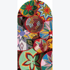 Aperturee - Aperturee Ethiopian Traditional Basket Arch Backdrop Cultural Pattern Festival Cover Unique African Photo Booth Decor