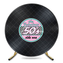 Aperturee - Aperturee Fabulous 50s Side One Vinyl Record Round Backdrop