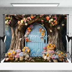 Aperturee - Aperturee Fairy Tale Night Forest Tree House Room Set Backdrop