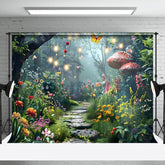 Aperturee - Aperturee Fairyland Greeny Magical Forest Spring Photo Backdrop