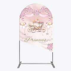 Aperturee - Aperturee Fairytale Princess Carriage Baby Shower Arch Backdrop