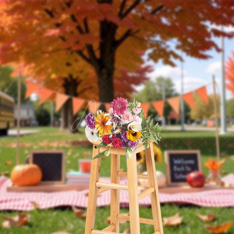 Aperturee - Aperturee Fall Welcome Back Camping Park Photography Backdrop