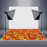 Aperturee - Aperturee Fallen Leaf All Over The Ground Floor Mat For Photo