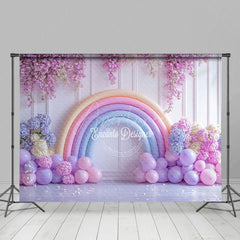 Aperturee - Aperturee Fancy Lavender Floral Balloon Arch Wedding Backdrop