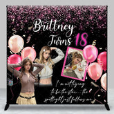 Aperturee - Aperturee Fashionable Shining 18th Birthday Party Backdrop