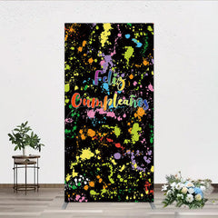 Aperturee Aperturee Feliz Cumplea?os Rectangle Backdrop Banner Colorful Paint Splatter Party Decor Spanish Happy Birthday Photo Prop