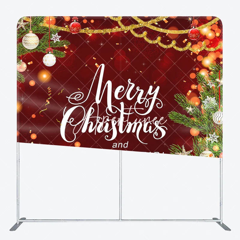 Aperturee - Aperturee Festive Merry Christmas And Happy New Year Backdrop