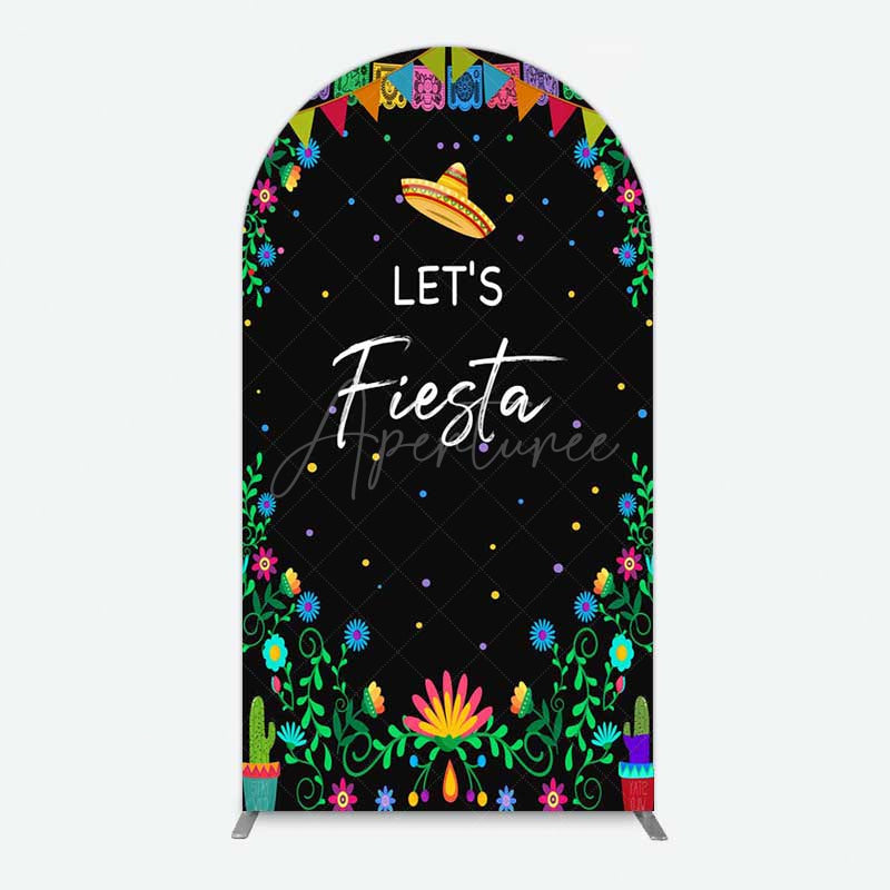 Aperturee Aperturee Fiesta Floral Mexican Decor Party Arch Backdrop