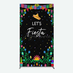 Aperturee Aperturee Fiesta Floral Mexican Decor Party Rectangle Backdrop