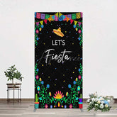 Aperturee Aperturee Fiesta Floral Mexican Decor Party Rectangle Backdrop