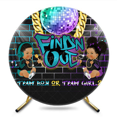 Aperturee - Aperturee Findn Out Disco Gender Reveal Round Backdrop