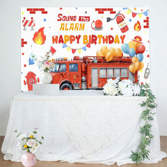 Aperturee - Aperturee Firefighting Sound The Alarm Happy Birthday Backdrop