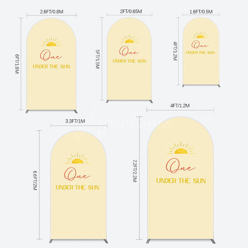 Aperturee - Aperturee First Trip Around Sun Happy Birthday Arch Backdrop