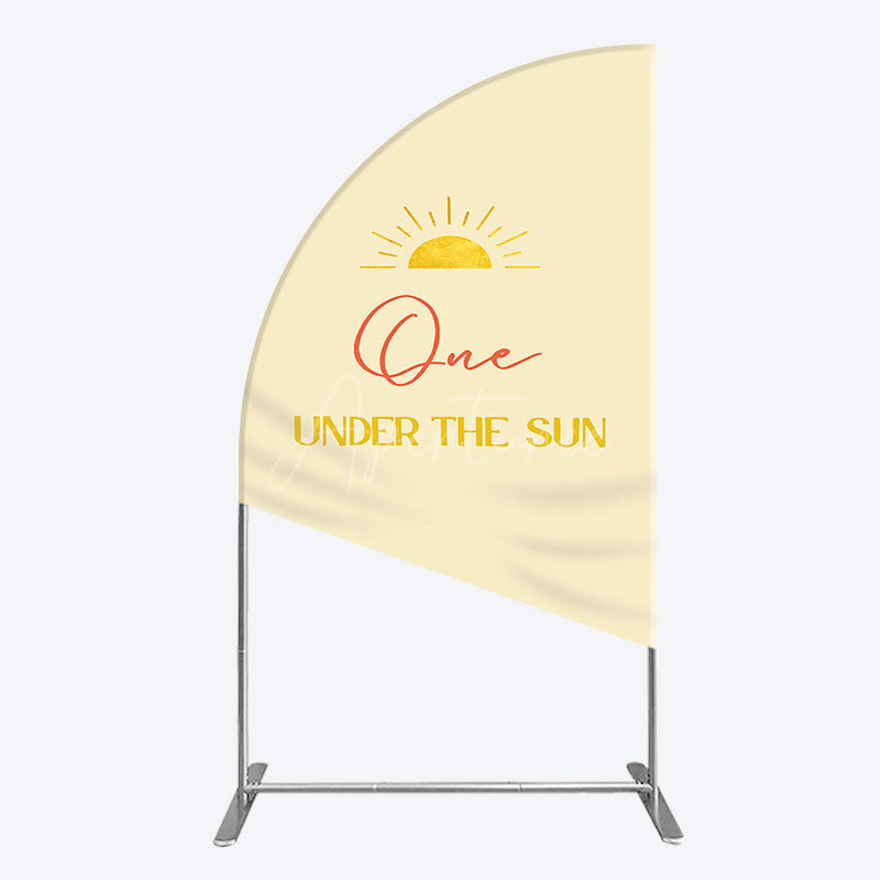 Aperturee - Aperturee First Trip Around Sun Happy Birthday Half Moon Arch Backdrop