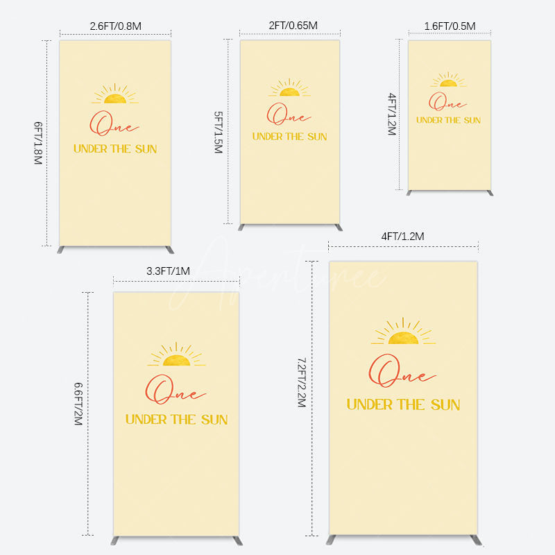 Aperturee - Aperturee First Trip Around Sun Happy Birthday Rectangle Backdrop