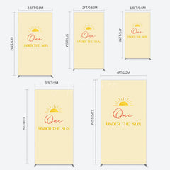 Aperturee - Aperturee First Trip Around Sun Happy Birthday Rectangle Backdrop