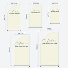 Aperturee - Aperturee First Trip Around The Sun Birthday Half Moon Arch Backdrop