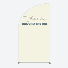 Aperturee - Aperturee First Trip Around The Sun Birthday Half Moon Arch Backdrop