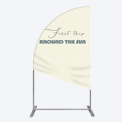 Aperturee - Aperturee First Trip Around The Sun Birthday Half Moon Arch Backdrop