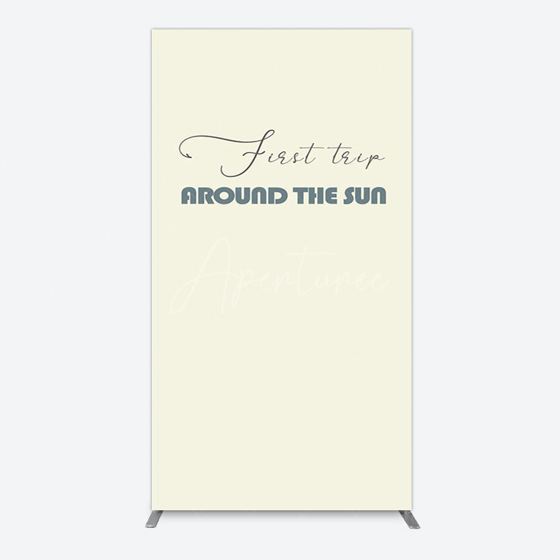 Aperturee - Aperturee First Trip Around The Sun Birthday Rectangle Backdrop