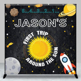 Aperturee - Aperturee First Trip Around The Sun Custom Birthday Backdrop