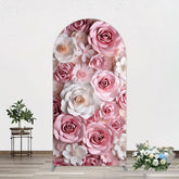 Aperturee - Aperturee Floral 3D Effect Pattern Photography Arch Backdrop