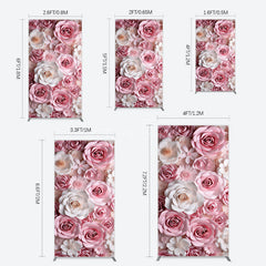 Aperturee - Aperturee Floral 3D Effect Pattern Photography Rectangle Backdrop