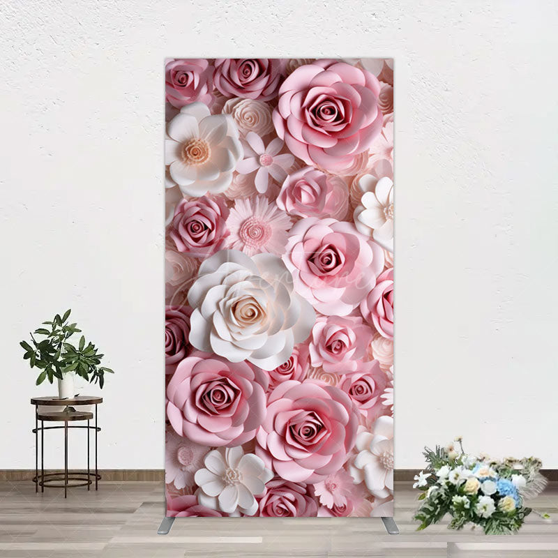 Aperturee - Aperturee Floral 3D Effect Pattern Photography Rectangle Backdrop