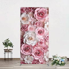 Aperturee - Aperturee Floral 3D Effect Pattern Photography Rectangle Backdrop