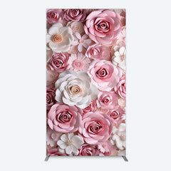 Aperturee - Aperturee Floral 3D Effect Pattern Photography Rectangle Backdrop