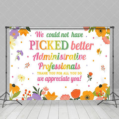 Aperturee - Aperturee Floral Administrative Professionals Day Backdrop