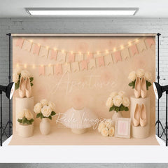 Aperturee - Aperturee Floral Ballet Shoes Skirts Sweet Cake Smash Backdrop