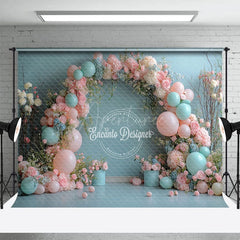 Aperturee - Aperturee Floral Balloon Arch Elegant Wedding Photo Backdrop