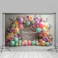 Aperturee - Aperturee Floral Balloon Arch Pure Elegant Wedding Backdrop