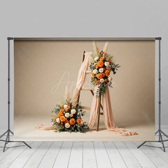 Aperturee - Aperturee Floral Boho Photo Booth Elegant Wedding Backdrop