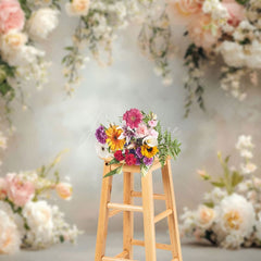 Aperturee - Aperturee Floral Bouquet Surrounds Freshness Wedding Backdrop