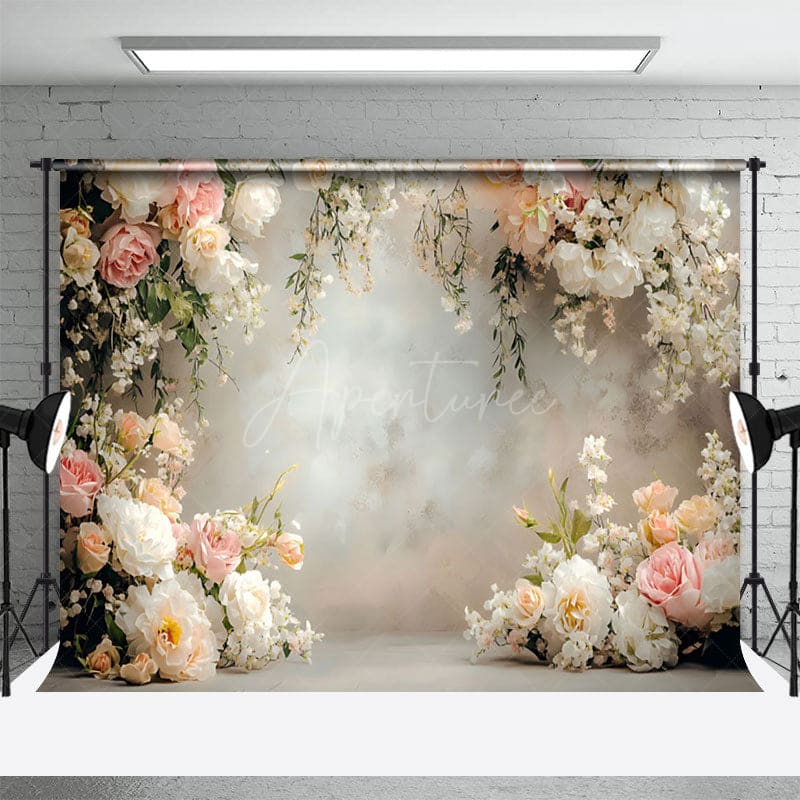 Aperturee - Aperturee Floral Bouquet Surrounds Freshness Wedding Backdrop